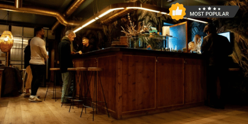 Small cannabis-related image icon or club logo