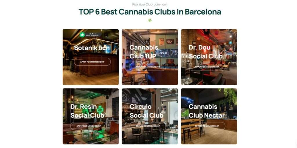 Barcelona cannabis clubs