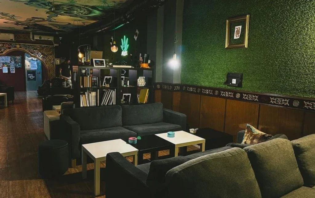 Cannabis Club interior with relaxed seating